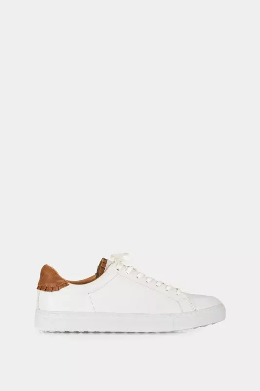 Tenis casual Oda de cuero combinados Blanco